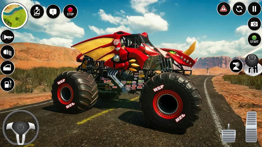 Extreme Monster Truck Game 3D (Монстр Трак Экстремальные Игры)  [МОД Много монет] Screenshot 4