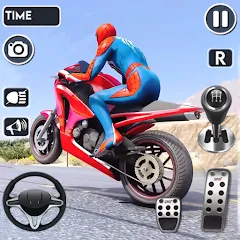 Скачать взломанную Spider Bike Stunt 3D Mega Ramp  [МОД Unlimited Money] - полная версия apk на Андроид