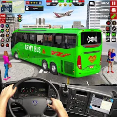 Взлом US Military Coach Simulator 3D  [МОД Unlocked] - стабильная версия apk на Андроид