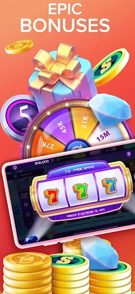 High 5 Casino: Real Slot Games (Хай 5 Казино)  [МОД Unlimited Money] Screenshot 5