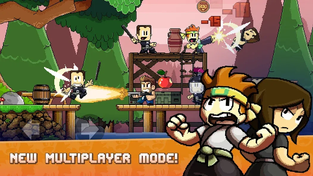 Dan the Man: Action Platformer (Дэн зе Мэн)  [МОД Много монет] Screenshot 4