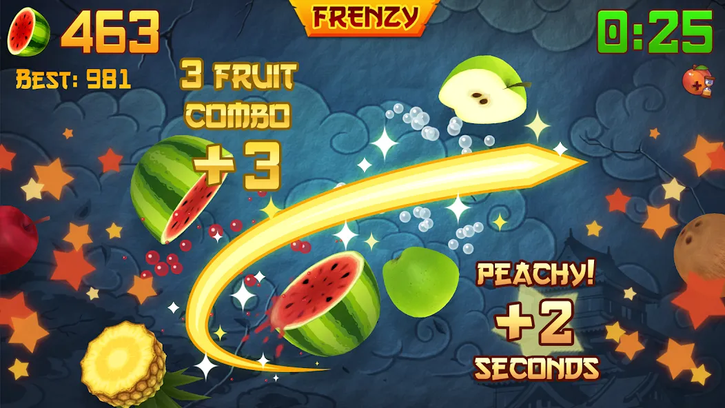 Fruit Ninja® (Фрут Ниндзя)  [МОД Бесконечные деньги] Screenshot 2