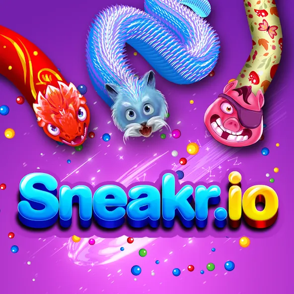 Sneak.io - Snake Game  [МОД Unlocked] Screenshot 1