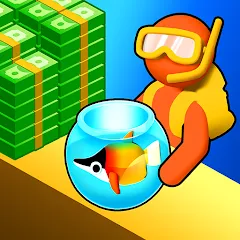 Взломанная Aquarium Land - Fishbowl World (Аквариум Лэнд)  [МОД Много монет] - полная версия apk на Андроид