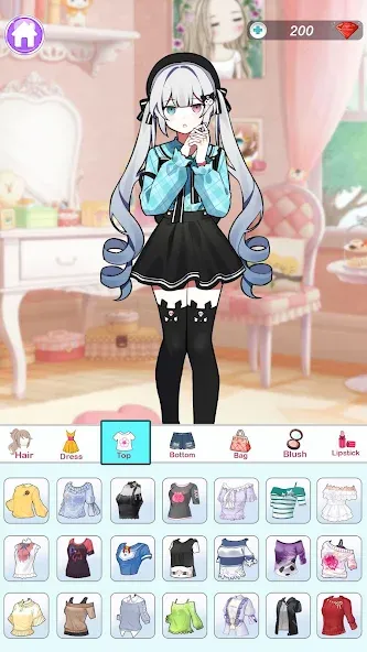 Anime Dress Up and Makeup Game  [МОД Mega Pack] Screenshot 3