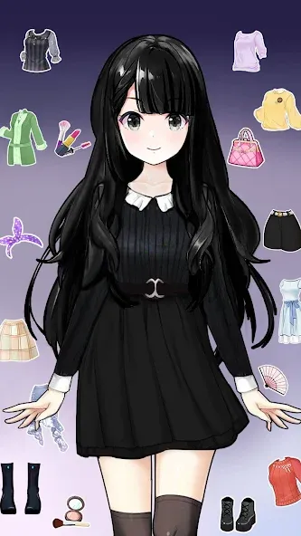 Anime Dress Up and Makeup Game  [МОД Mega Pack] Screenshot 4