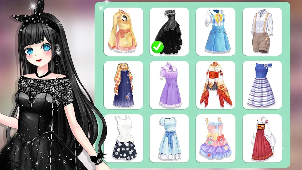 Anime Dress Up and Makeup Game  [МОД Mega Pack] Screenshot 5