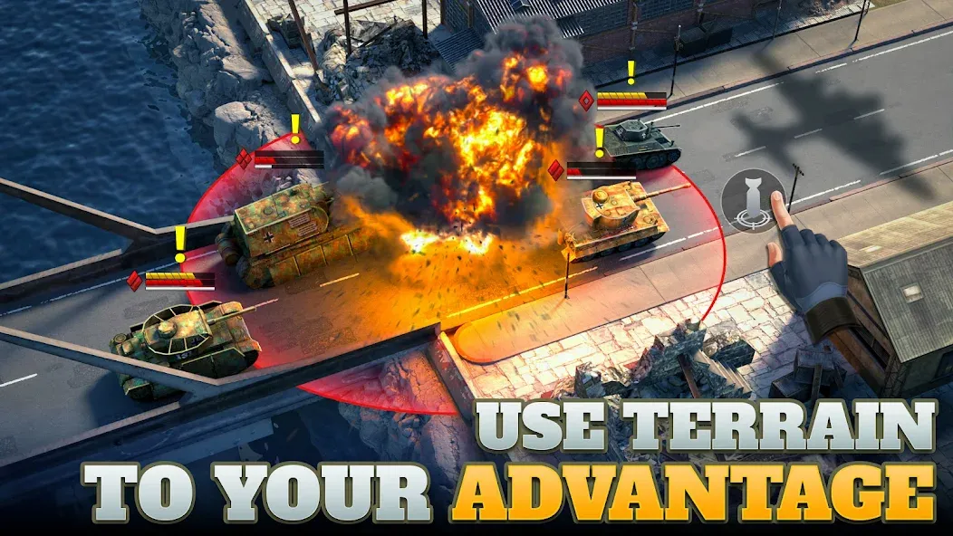 Tanks Charge: Online PvP Arena (Танковая атака)  [МОД Много монет] Screenshot 2