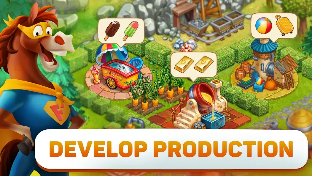 Superfarmers: Superhero Farm  [МОД Бесконечные деньги] Screenshot 4