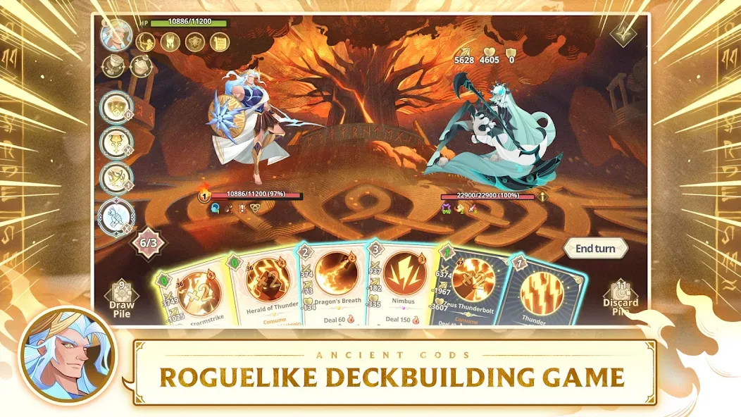 Ancient Gods: Card Battle RPG (Эншент Годс)  [МОД Бесконечные монеты] Screenshot 2