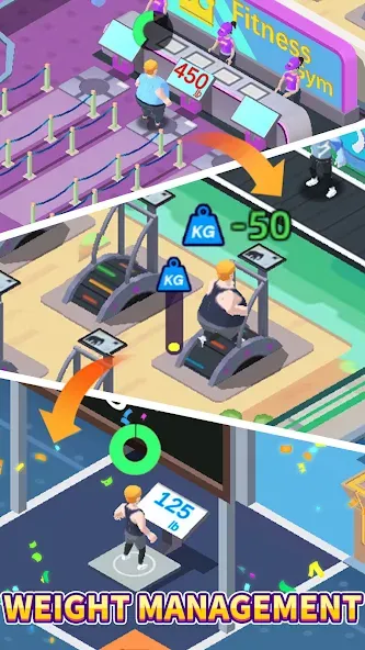 Fitness Club Tycoon (Фитнес Клуб Тайкун)  [МОД Бесконечные деньги] Screenshot 1