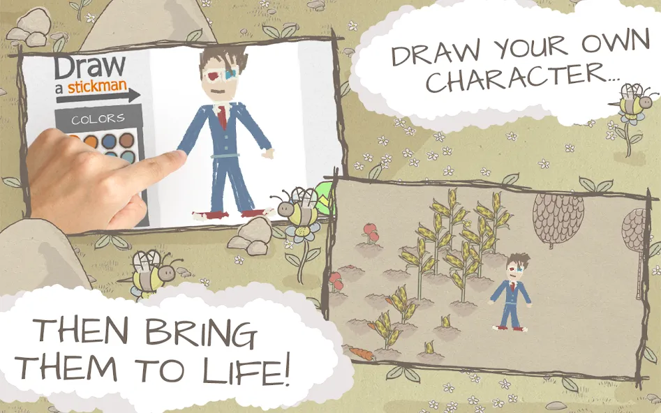 Draw a Stickman: EPIC Free (Нарисуй палочного человечка)  [МОД Mega Pack] Screenshot 2