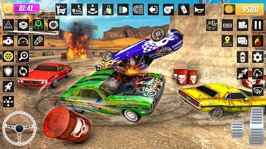 X Demolition Derby : Car Games  [МОД Unlimited Money] Screenshot 2