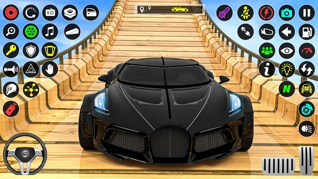 GT Car Stunt Race: Mega Ramps (Джи Ти Кар Стант Рейс)  [МОД Бесконечные деньги] Screenshot 3