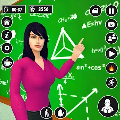 Скачать взломанную High School Teacher Life Game  [МОД Бесконечные деньги] - стабильная версия apk на Андроид