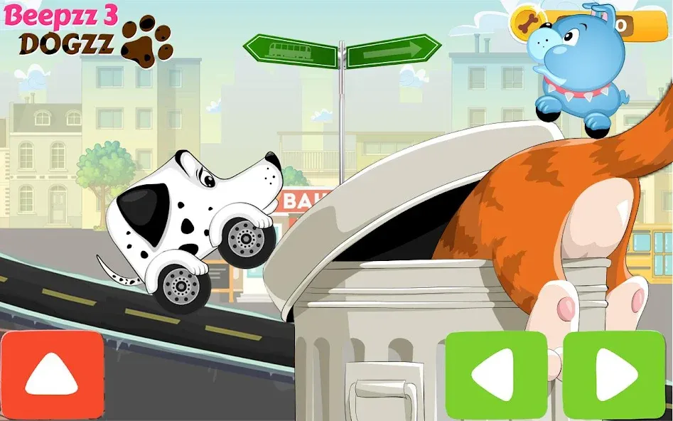 Racing games for kids - Dogs  [МОД Бесконечные деньги] Screenshot 3