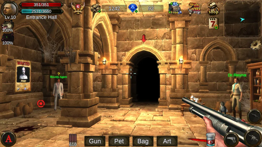 Dungeon Shooter : Dark Temple (Данжен Шутер)  [МОД Mega Pack] Screenshot 1