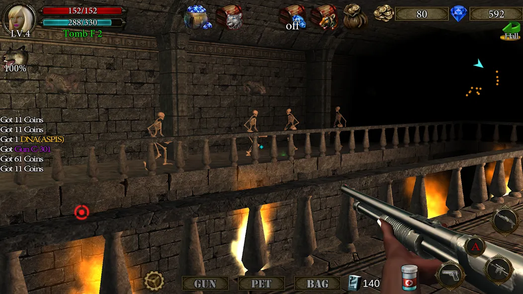 Dungeon Shooter : Dark Temple (Данжен Шутер)  [МОД Mega Pack] Screenshot 3