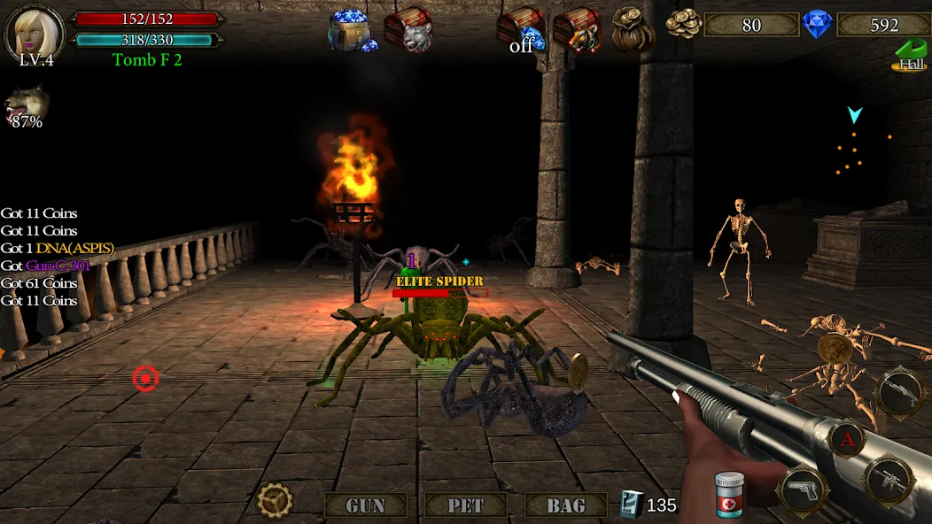 Dungeon Shooter : Dark Temple (Данжен Шутер)  [МОД Mega Pack] Screenshot 5