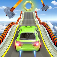 Взлом Mega Ramp Car Stunts Race Game  [МОД Много монет] - стабильная версия apk на Андроид