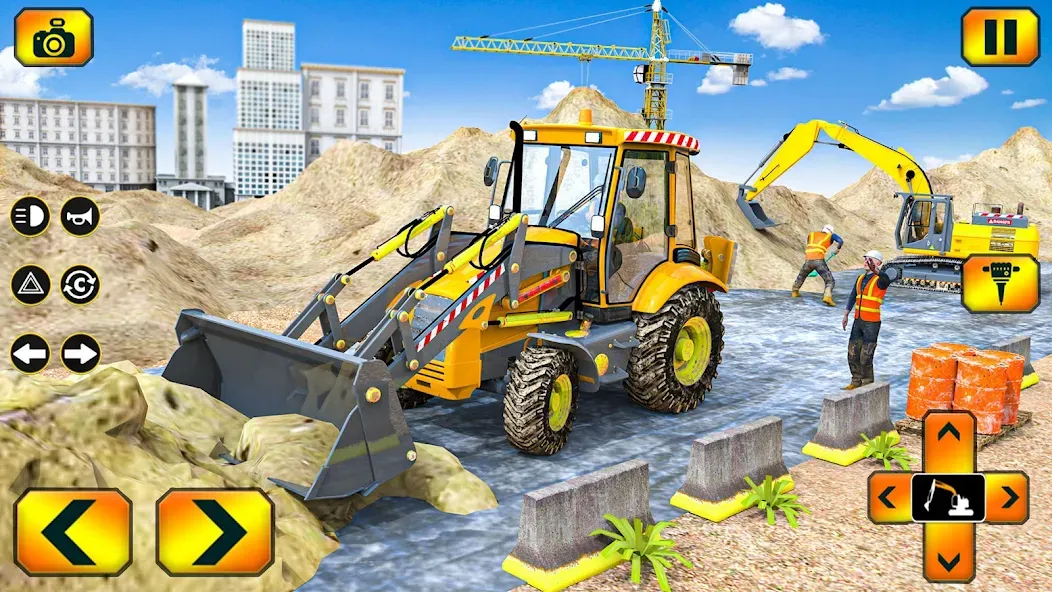 Sand Excavator Simulator Games  [МОД Бесконечные деньги] Screenshot 4