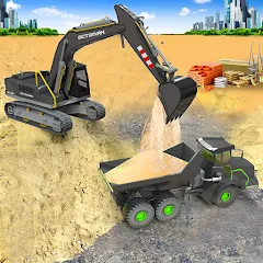 Взлом Sand Excavator Simulator Games  [МОД Бесконечные деньги] - последняя версия apk на Андроид