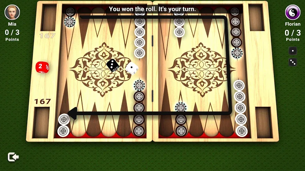 Backgammon -  Board Game  [МОД Много монет] Screenshot 3