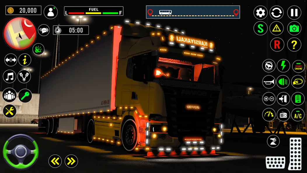 US Truck City Transport Sim 3d  [МОД Бесконечные деньги] Screenshot 5