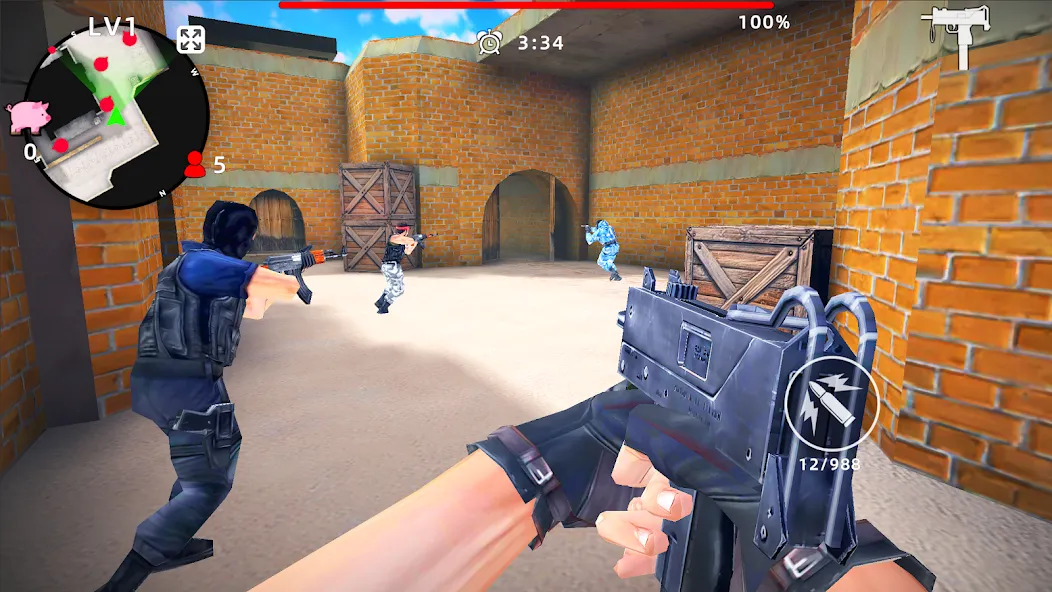 Gun Strike: FPS Shooter Game (Каунтер Атак)  [МОД Много монет] Screenshot 3