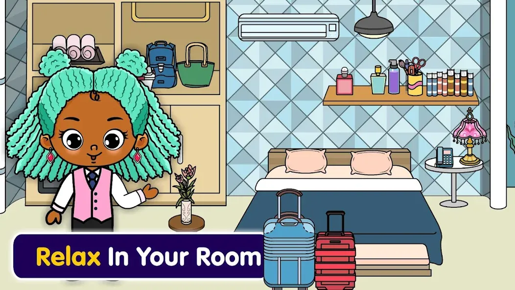Tizi Town - My Hotel Games  [МОД Бесконечные деньги] Screenshot 1
