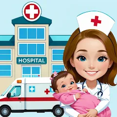 Взлом My Hospital Town Doctor Games  [МОД Menu] - стабильная версия apk на Андроид