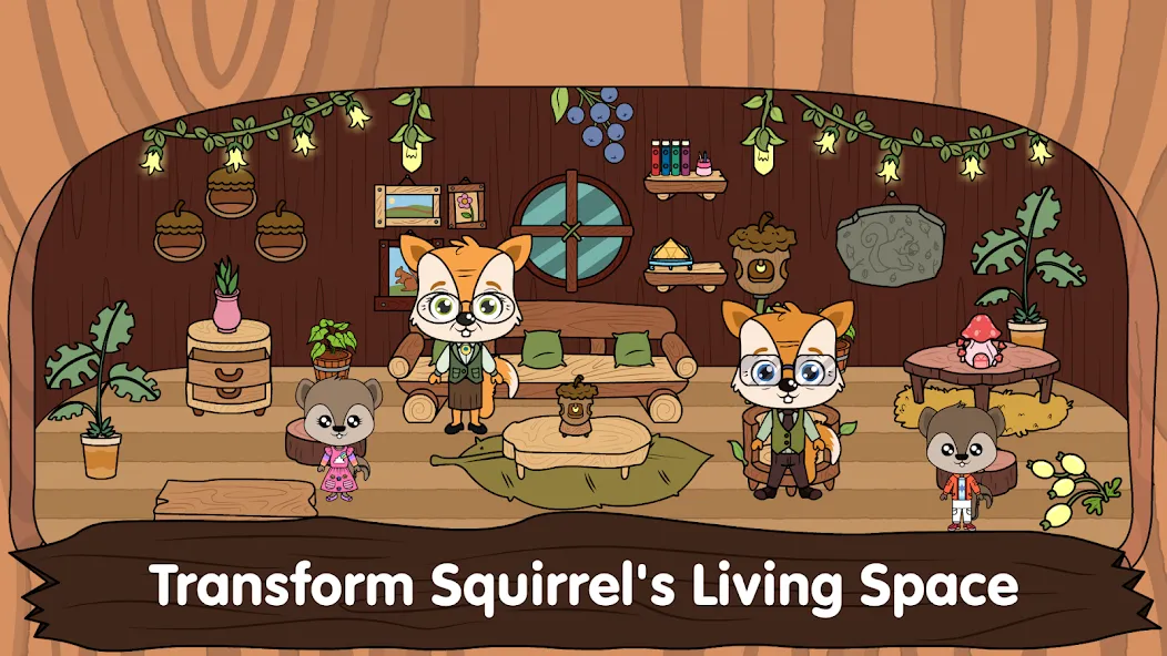 Animal Town - My Squirrel Home  [МОД Меню] Screenshot 1