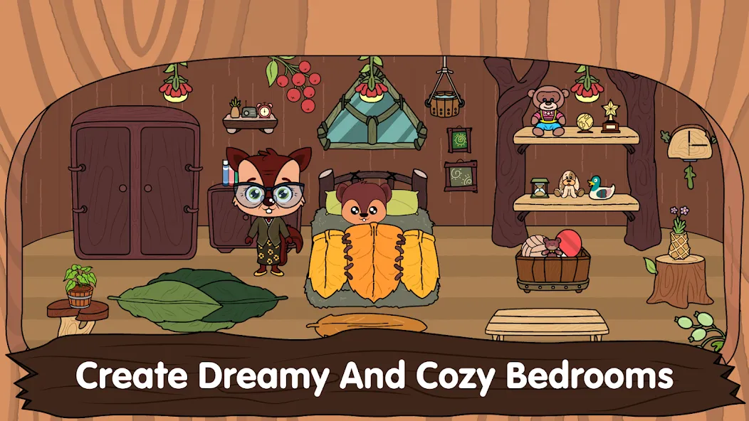 Animal Town - My Squirrel Home  [МОД Меню] Screenshot 2