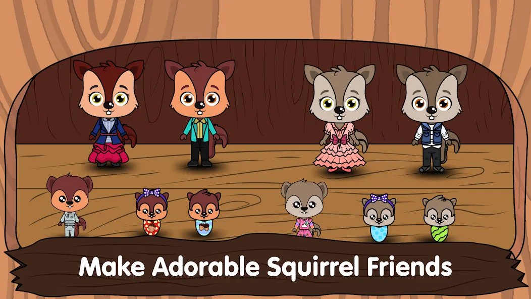 Animal Town - My Squirrel Home  [МОД Меню] Screenshot 3