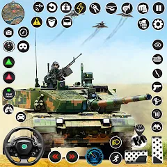 Скачать взлом Tank Fury: Battle of Steels  [МОД Много монет] - последняя версия apk на Андроид