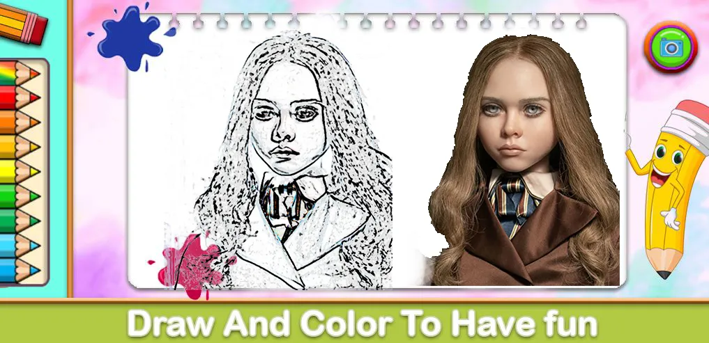 Megan Coloring Game (Меган Колоринг Гейм)  [МОД Бесконечные деньги] Screenshot 1