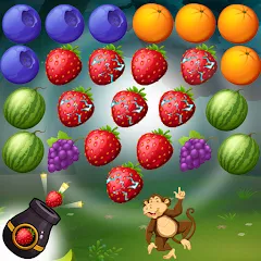 Взломанная Fruits Shooter Pop (Фрутс Шутер Поп)  [МОД Меню] - полная версия apk на Андроид