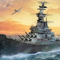 Скачать взломанную WARSHIP BATTLE:3D World War II  [МОД Mega Pack] - последняя версия apk на Андроид