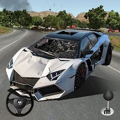 Взлом Mega Car Crash Simulator (Мега Кар Краш Симулятор)  [МОД Menu] - полная версия apk на Андроид