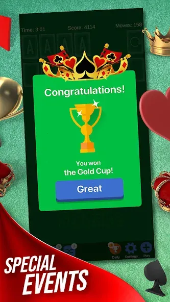 Solitaire + Card Game by Zynga  [МОД Меню] Screenshot 3