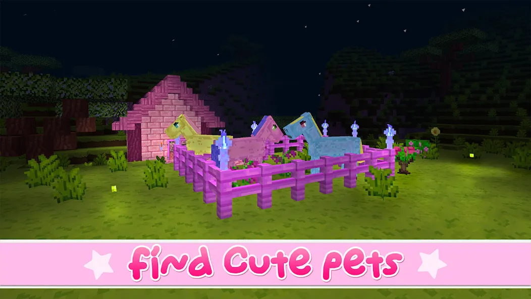 Kawaii World - Craft and Build (Кавайи Ворлд)  [МОД Menu] Screenshot 1