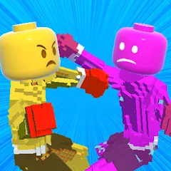 Взлом Block Fighter: Boxing Battle (Блок Файтер)  [МОД Все открыто] - последняя версия apk на Андроид