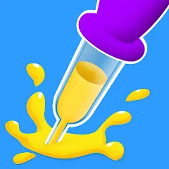 Взломанная Paint Dropper: draw puzzle (Пэйнт Дроппер)  [МОД Много монет] - полная версия apk на Андроид