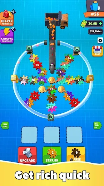 Gear Clicker (Гир Кликер)  [МОД Бесконечные монеты] Screenshot 5