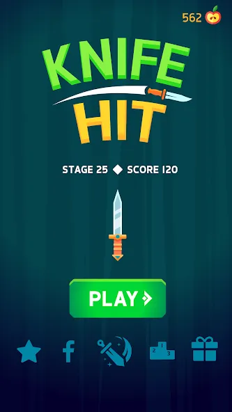 Knife Hit (На русский язык   переводится как Удар ножом)  [МОД Unlocked] Screenshot 4