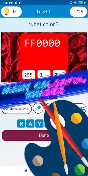 Guess the color game  [МОД Много денег] Screenshot 4