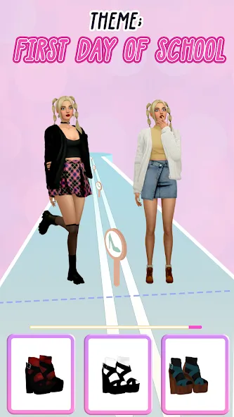 Fashion Battle - Girl Dress Up  [МОД Unlimited Money] Screenshot 1