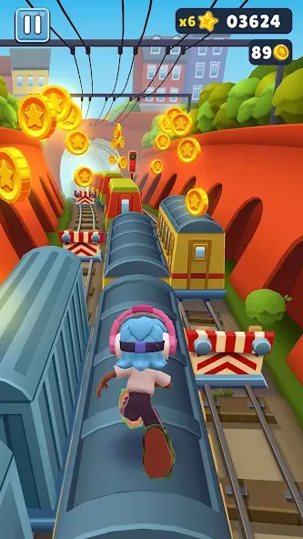 Subway Surfers (абвей Серферс)  [МОД Бесконечные монеты] Screenshot 3