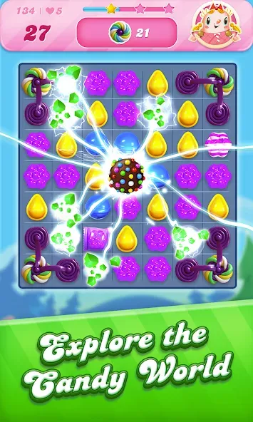 Candy Crush Saga (Кенди Краш Сага)  [МОД Меню] Screenshot 1