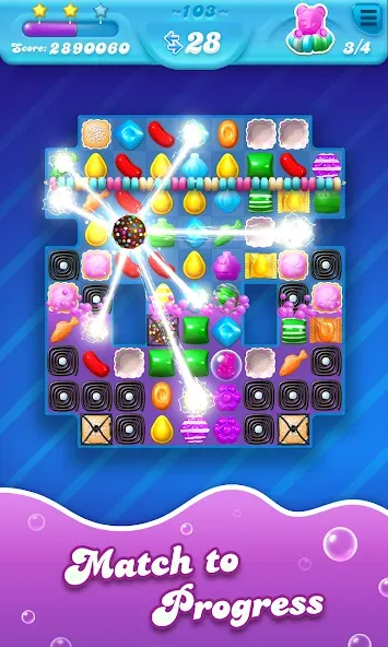 Candy Crush Soda Saga (Кенди Краш Сода Сага)  [МОД Mega Pack] Screenshot 2